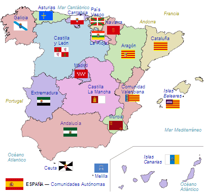 Map of Spain