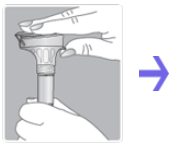 画像：Oragene OG-575検体（唾液）採取方法 3