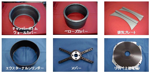 エッチング＆CVD(アルマイト再生/溶射）半導体製造装置用消耗パーツ（部品）再生サービス