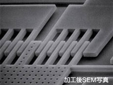 酸化膜犠牲層エッチング加工例SEM