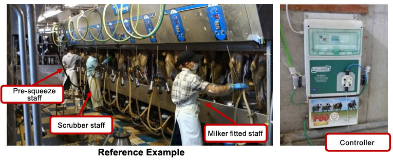 Teat quick cleaner MAXI reference example