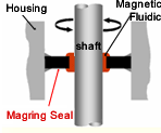 Mechanism of the magnetic fluidic seal